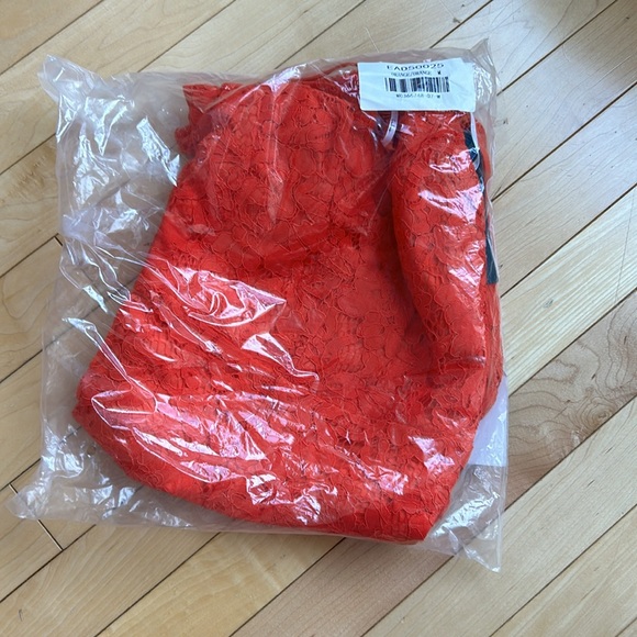 Lulus One Wish Orange Lace Midi Dress - Picture 5 of 6